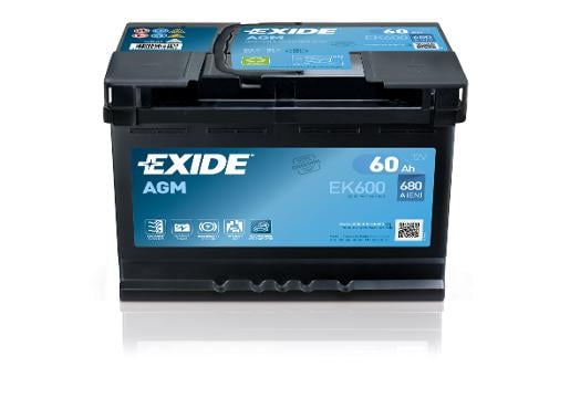 АКУМУЛАТОР EXIDE 60AH 680A AGM