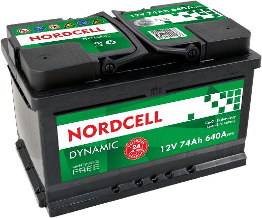 АКУМУЛАТОР NORDCELL DYNAMIC 74AH 640A