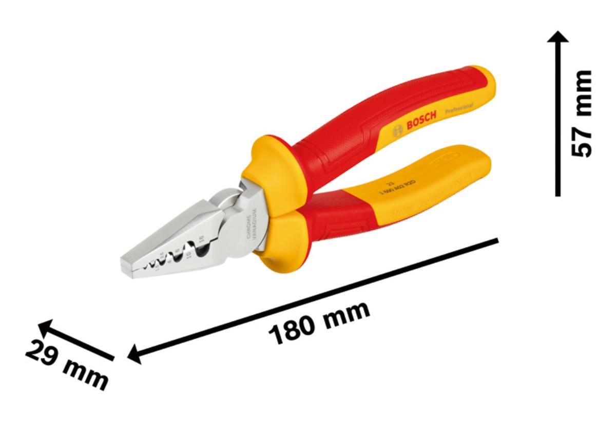 КЛЕЩИ ЗА КРИМПВАНЕ 180MM BOSCH VDE