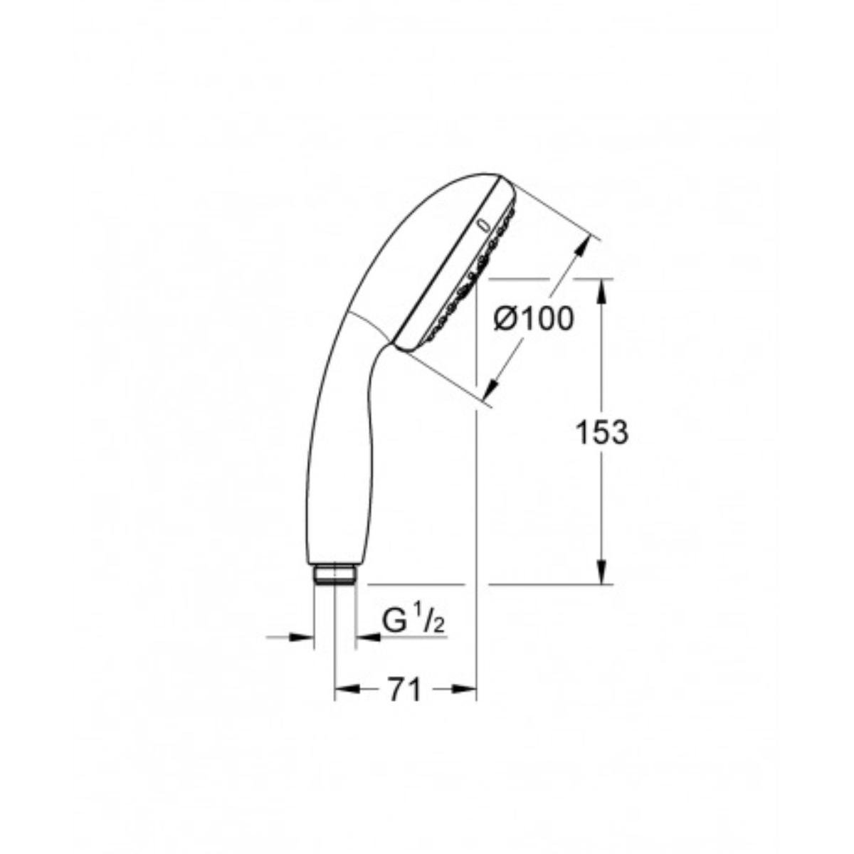 РЪЧЕН ДУШ GROHE VITALIO START 3 ФУНКЦИИ