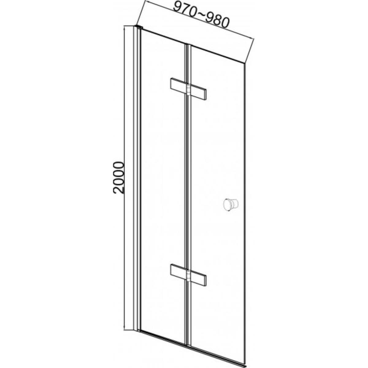 ПРЕГРАДЕН ПАРАВАН ЗА БАНЯ ICS 114G/100