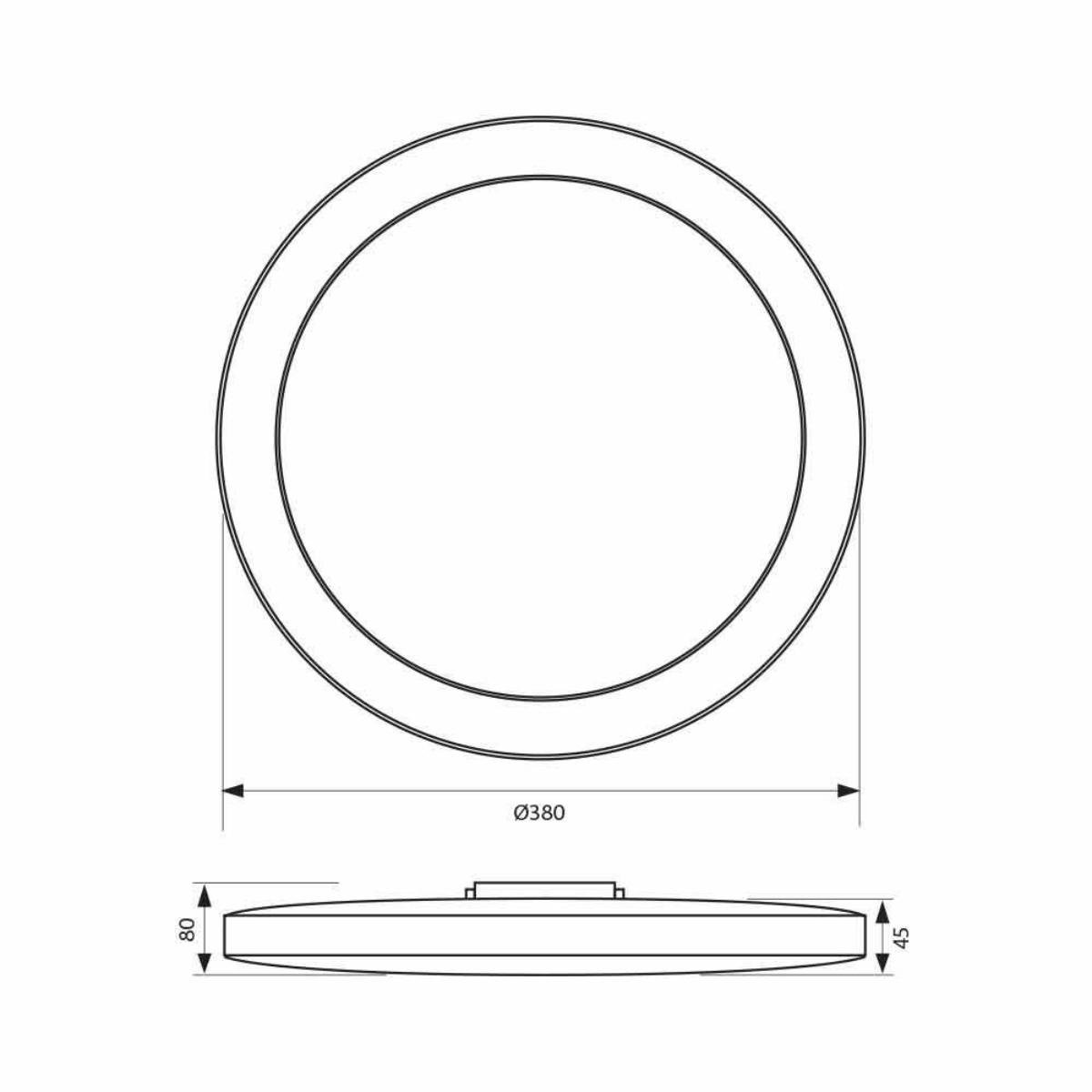 LED ПЛАФОН SIRI 32W 4000K IP44