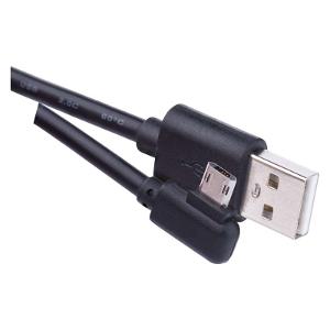 МИКРО USB  КАБЕЛ 2.0/90°, 1 М, ЧЕРЕН