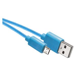 МИКРО USB КАБЕЛ 2.0, 1М СИН